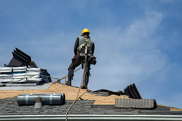 Professional Flat Roof Repair technician working in Rawlings, VA